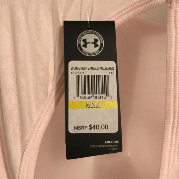 NWT Under Armour Threadborn Open Back Tee - Picture 5 of 6